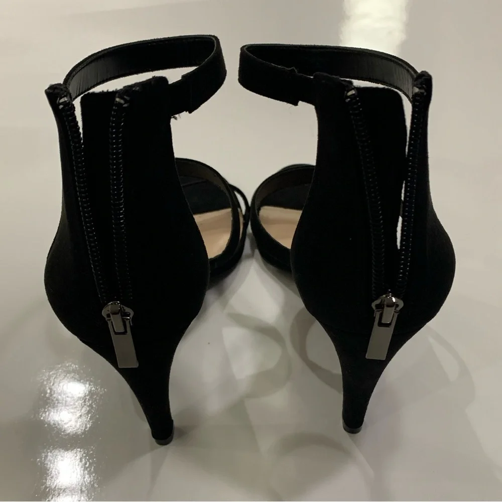 Kelly and Katie Black Size 9.5 Women's Heels Sandals Shoes - Picture 3 of 13